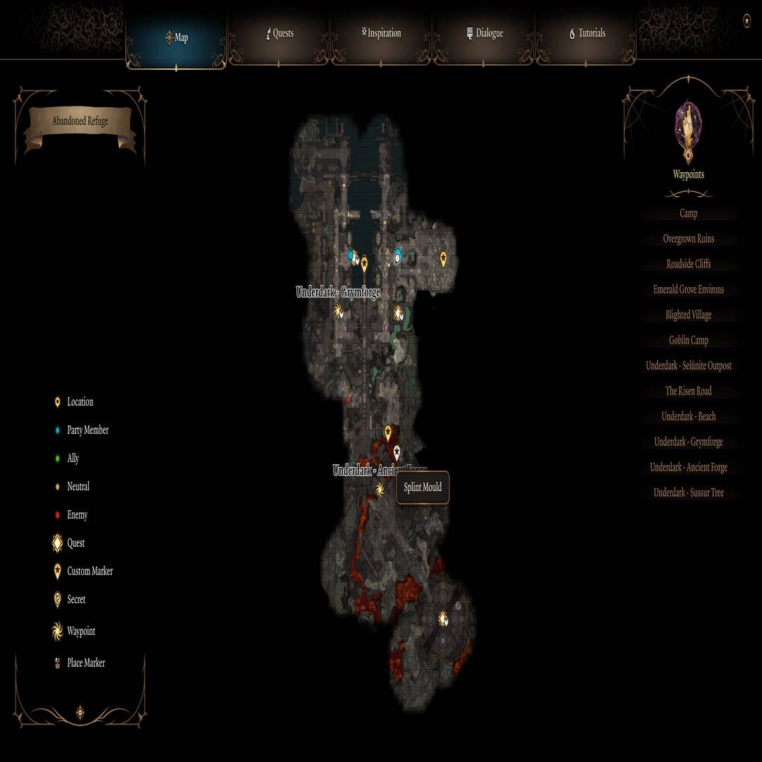 Baldur's Gate 3 locations, areas, and items