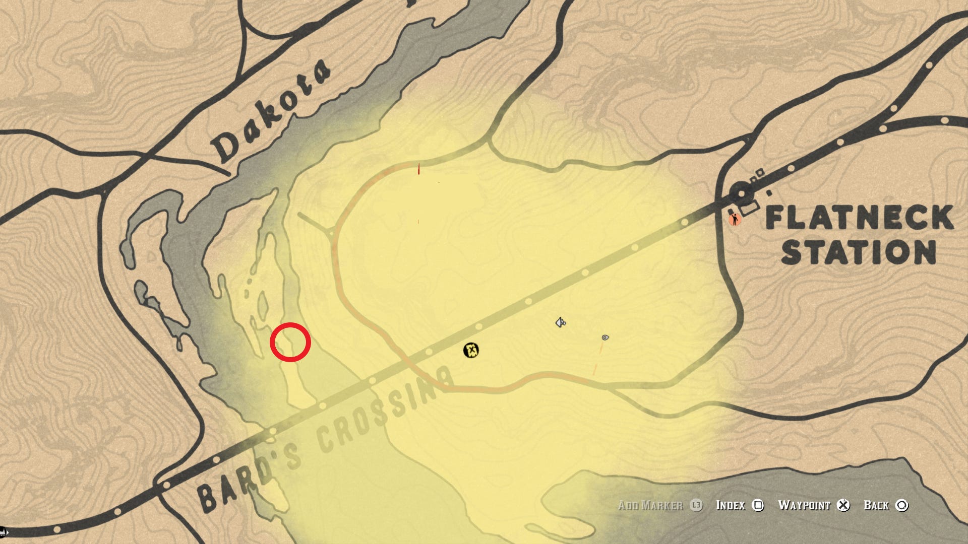 Red Dead Online Bard's Crossing Treasure Location Red Dead Online Bard’s Crossing Treasure Locations | VG247