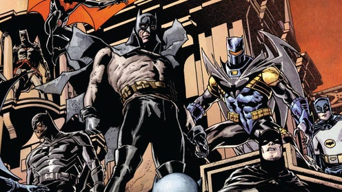 The multiversal Batmen gather