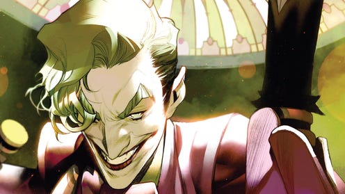 The Joker plays a Batman chess piece