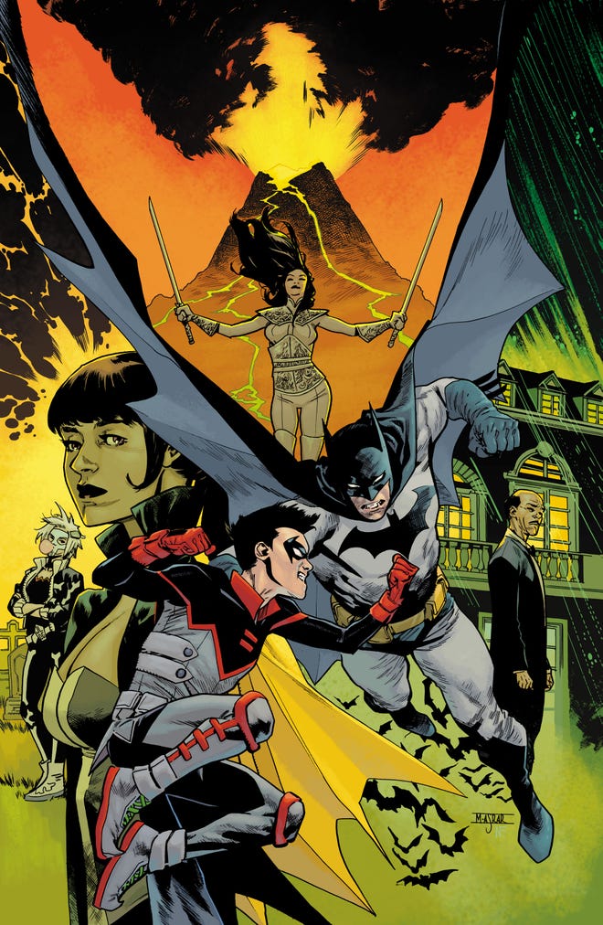 Batman vs. Robin #1 cover by Mahmud Asrar and Nathan Fairbairn