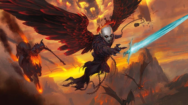 The cover of Dungeons & Dragons campaign, Descent into Avernus.