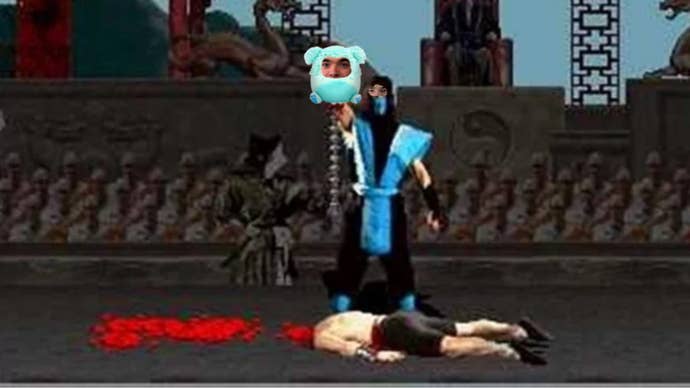 Chris Bratt is Sub Zero performing a fatality on himself, but he is also a Squishmallow.