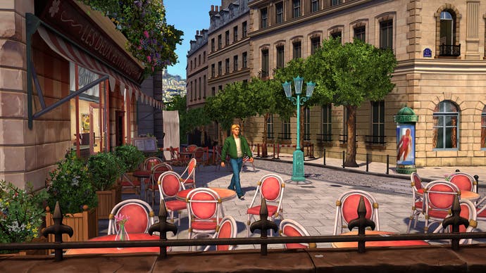 French cafe in Broken Sword 6