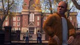 A bully stands in front of a posh school in Bully