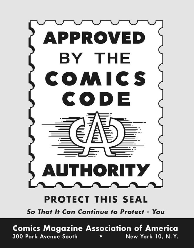 1950s Flier for the Comics Code Authority