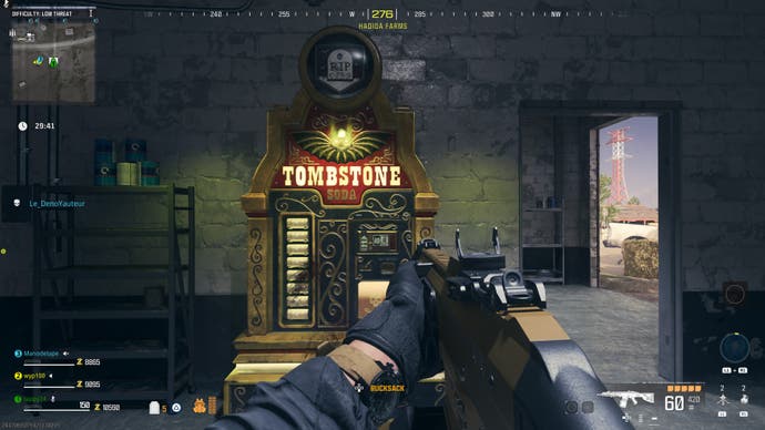 Call of Duty Modern Warfare 3 screenshot of a Tombstone vending machine in Zombies mode