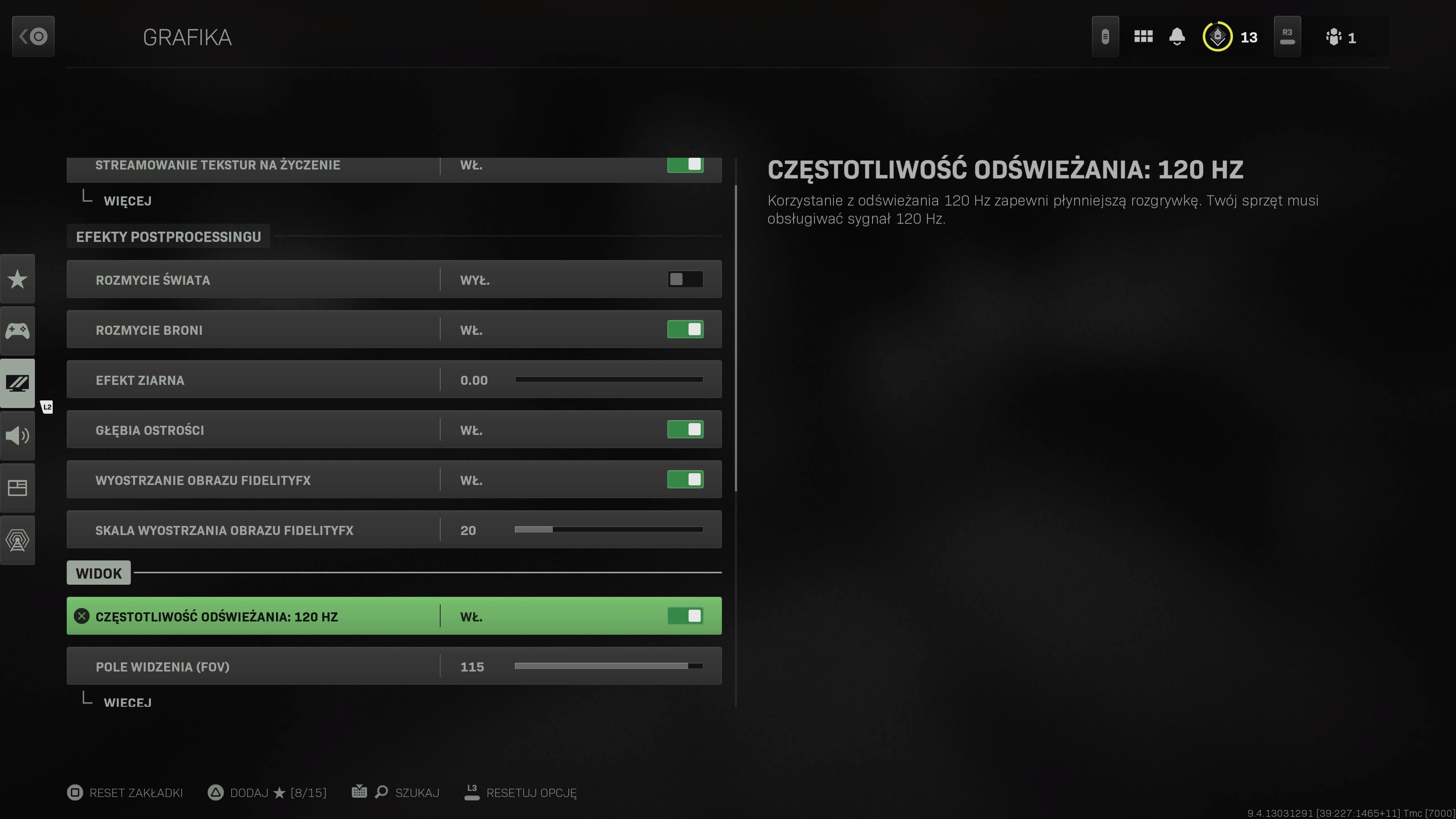 Call of Duty Modern Warfare 2 tryb 120 FPS jak włączyć na