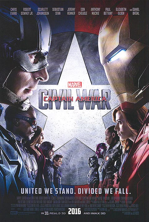 Captain America Civil War Movie Poster