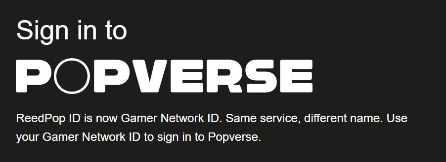 How you sign in to Popverse is changing ever so slightly