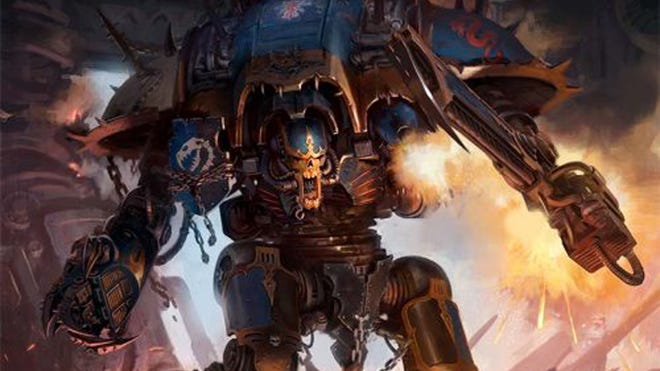 Chaos Knight Codex cover art Warhammer 40K miniatures game