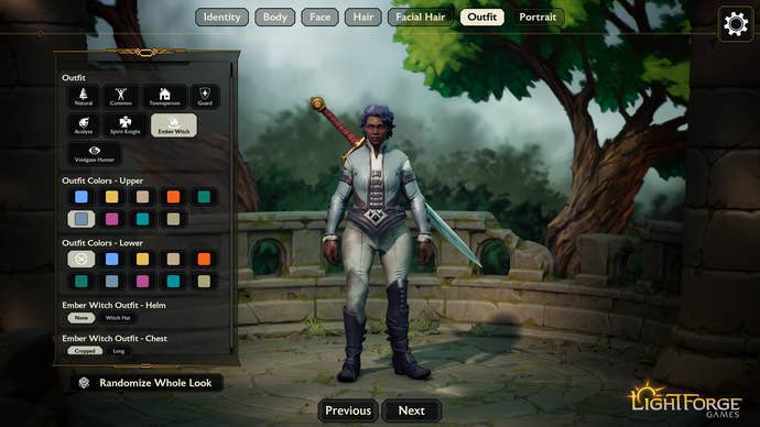 Project O.R.C.S character creator