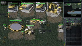 A GDI base in Command & Conquer Remastered.
