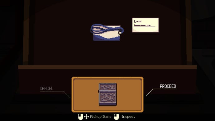 An open drawer reveals a lighter, keycard and business card in Coffee Talk Episode 2: Hibiscus & Butterfly