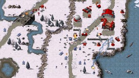 A snowy battle scene in Command & Conquer