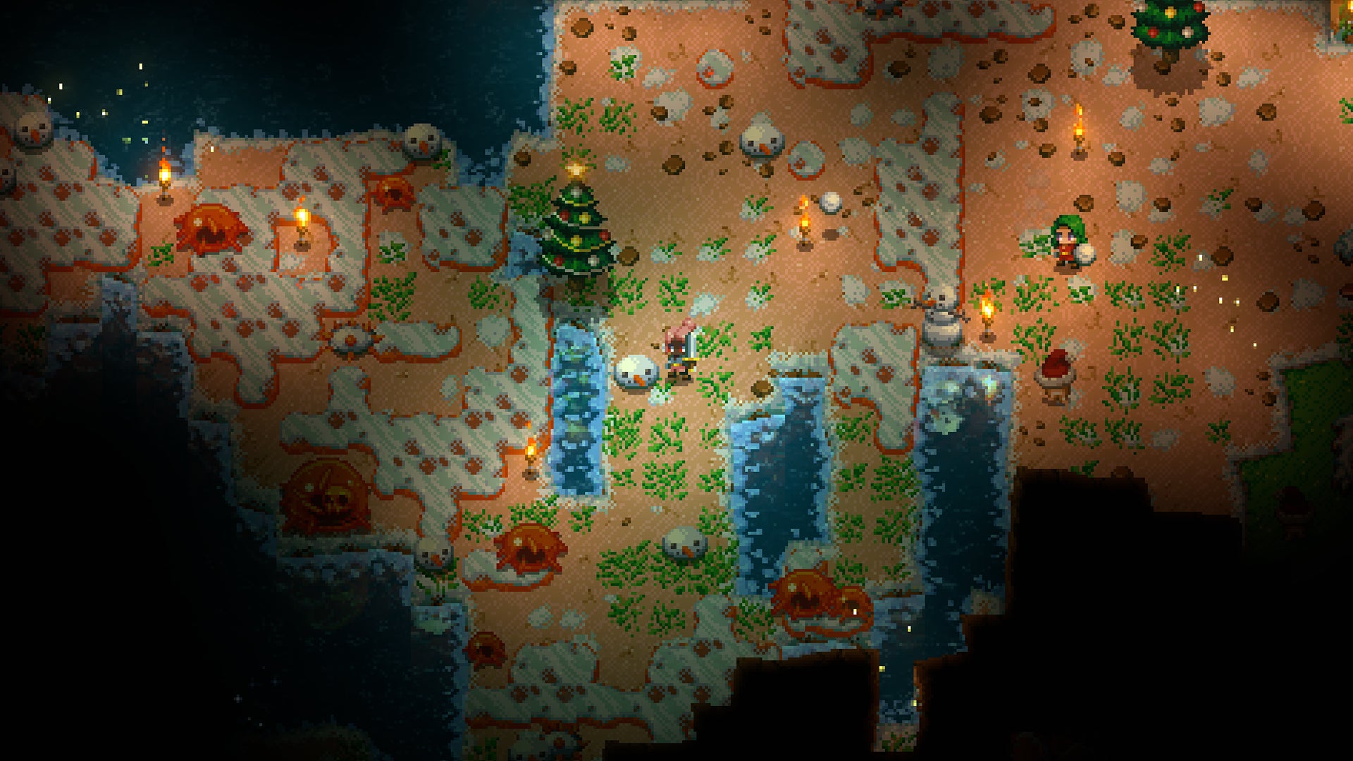 Core Keeper's Christmas festivities feature snowball fights, festive