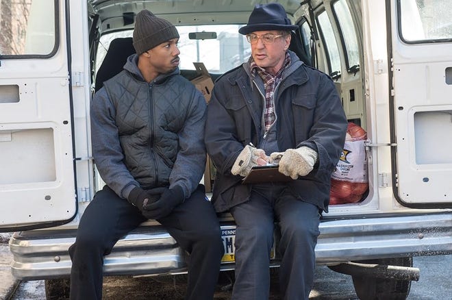 Adonis Creed and Rocky Balboa talk in Creed