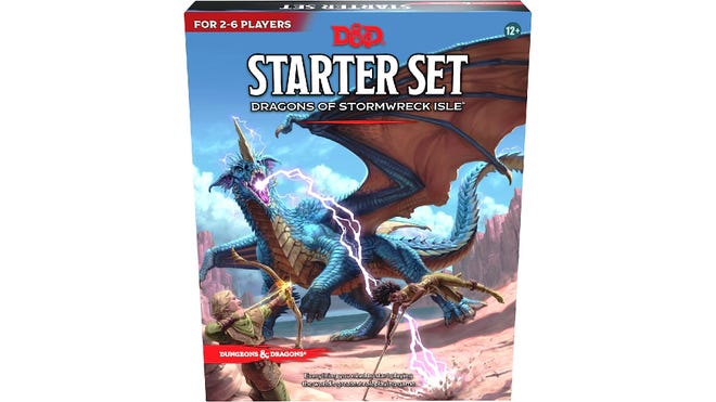 The Cover art of the D&D 5E Starter Set Stormwreck Isle