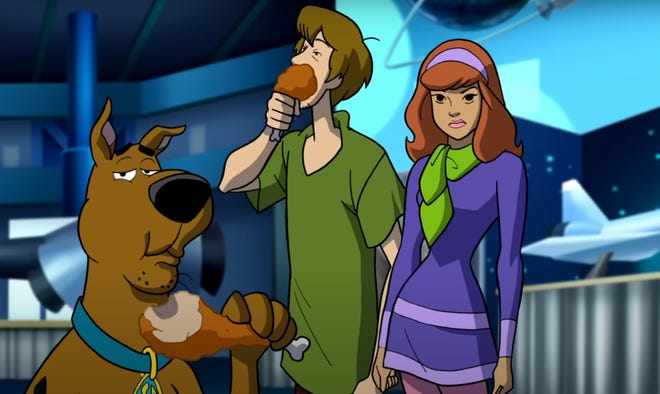 Daphne, Shaggy, and Scooby Doo