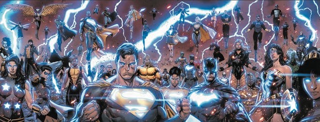 DC heroes empowered by magical lightning