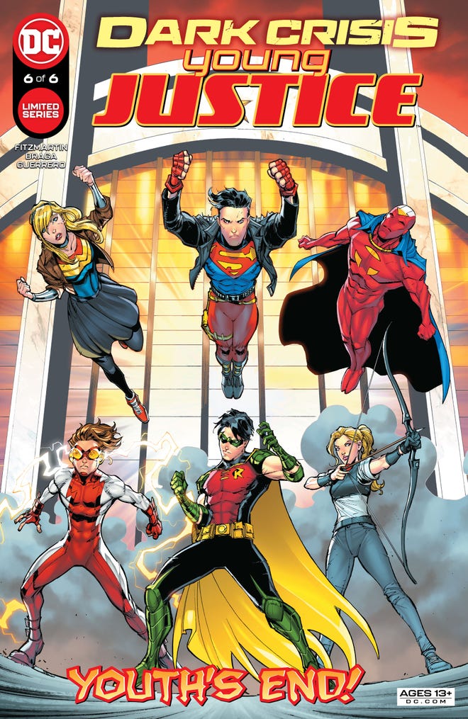 Full cover of Dark Crisis Young Justice team