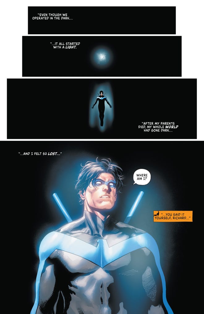 Nightwing awakens in darkness