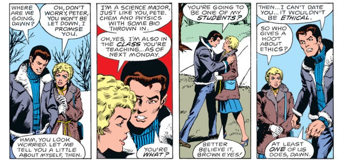 Peter Parker and Dawn Starr