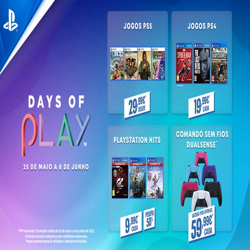 Days of Play: promoção traz jogos na PlayStation Store com até 70