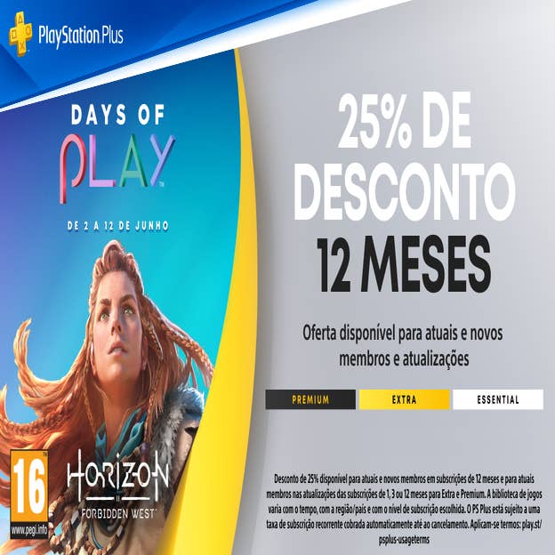 Subscrição de 12 meses do PS Plus disponível com desconto de 25% na PS  Store