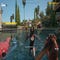The player fights zombies in the pool of a mansion in Bel-Air, in Dead Island 2
