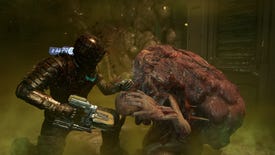 Isaac injects a Wheezer necromorph with a fatal enzyme in the Dead Space remake.