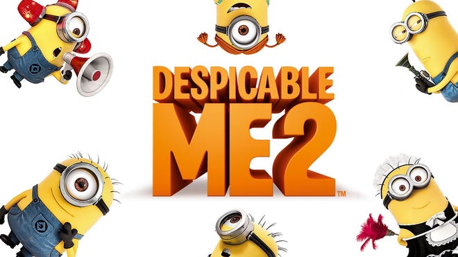 Despicable Me 2 banner featuring the Minions