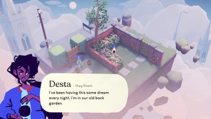 Desta: The Memories Between is a turn-based tactics sports game from Ustwo Games.