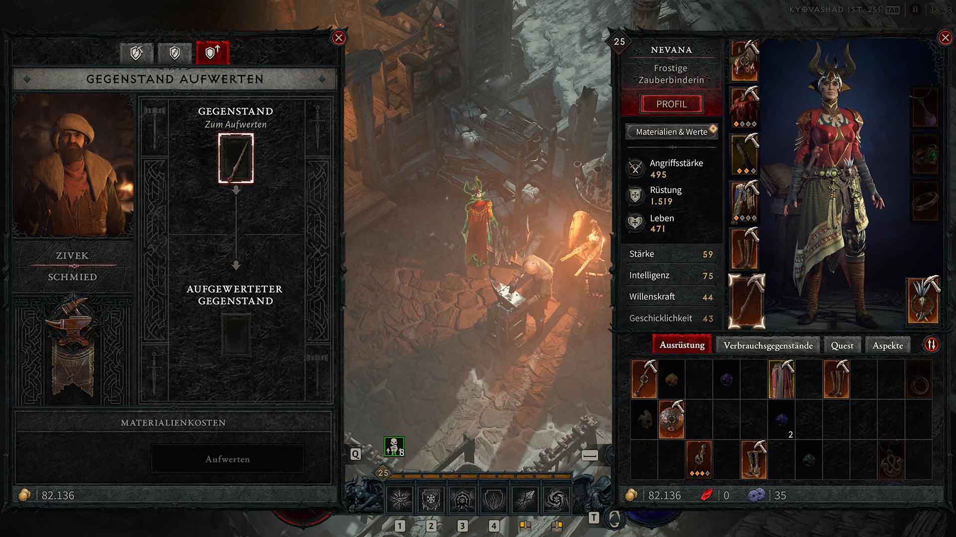 Diablo 4 Gegenstände aufwerten wie ihr Items und Ausrüstung beim Schmied verbessern könnt