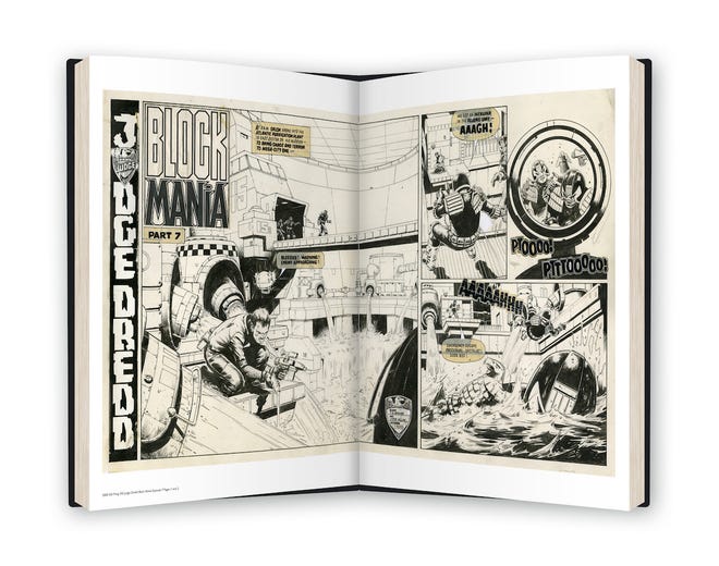 The 2000 AD Art of Steve Dillon: Apex Edition interior art Block Mania