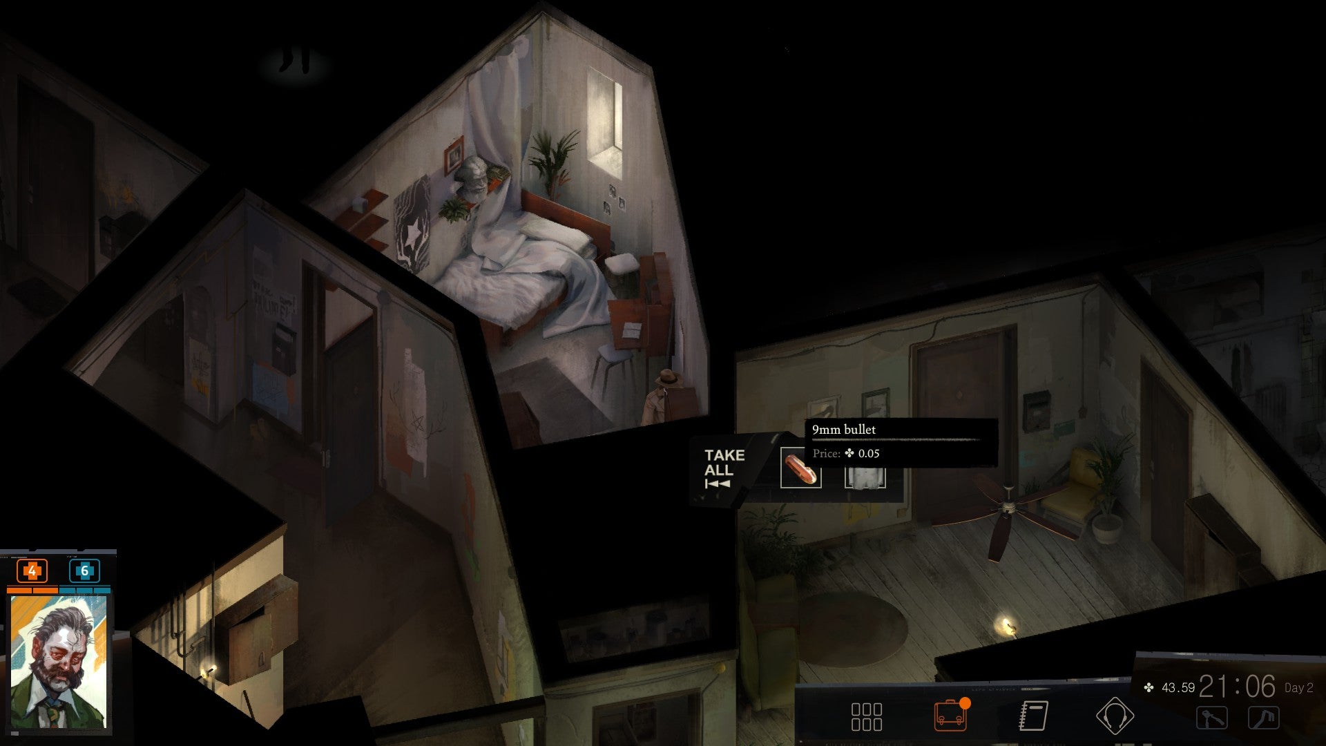 Disco Elysium How to Find Your Gun, Badge and Bullets VG247