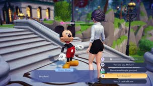 A player requests to hang out with Mickey in Disney Dreamlight Valley