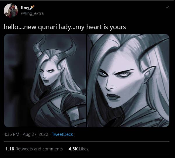 Dragon Age Fans Are Head Over Heels For Its Mysterious Qunari Lady Vg247