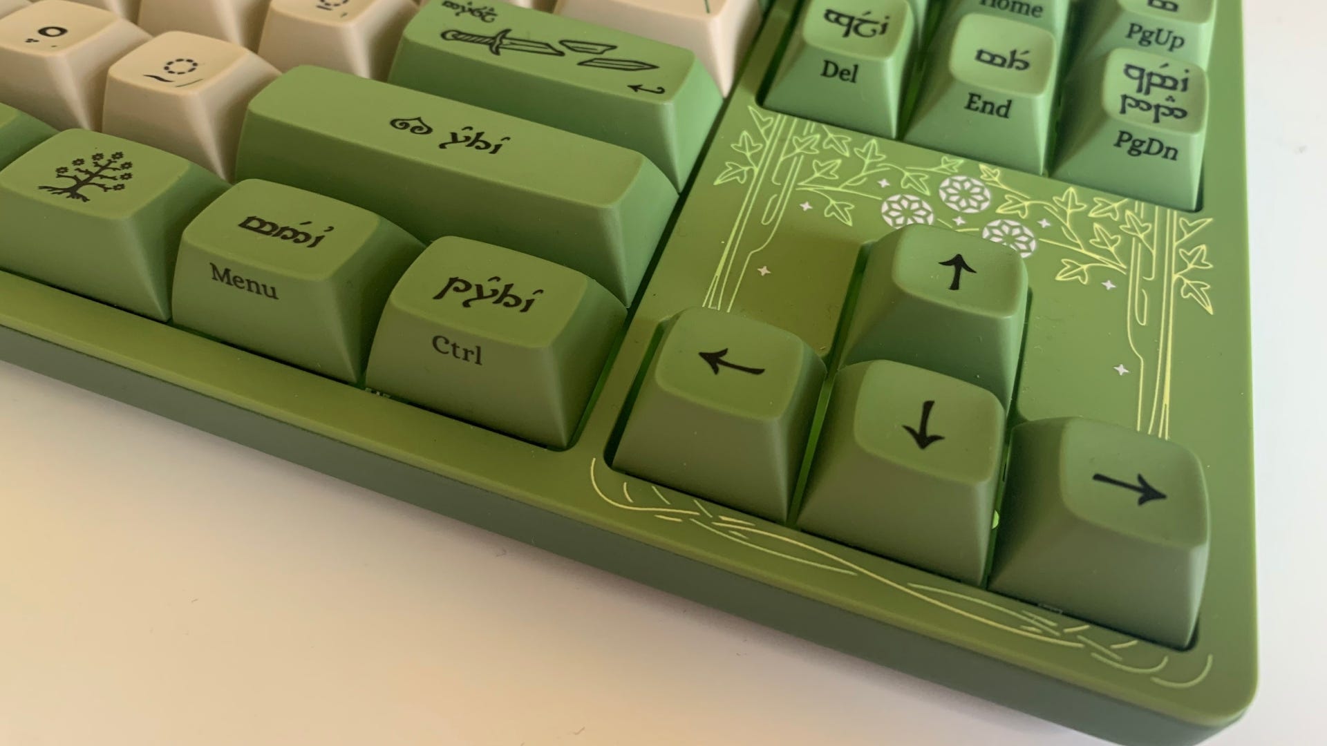 Drop's Lord of the Rings Elvish keyboard is an absolute delight ...