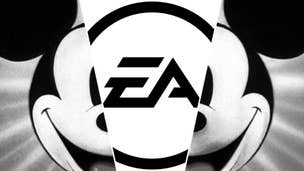 Mickey Mouse and the EA logo