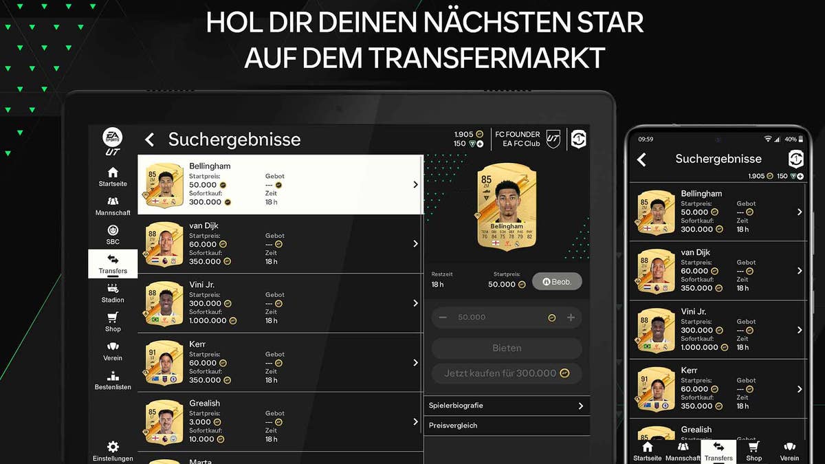 EA FC 24: Web App und Companion App sind live! – Alles über Login