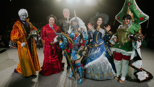 Photograph of cosplayers at ECCC