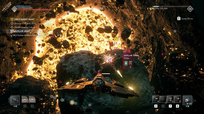 Everspace 2 explosion in space