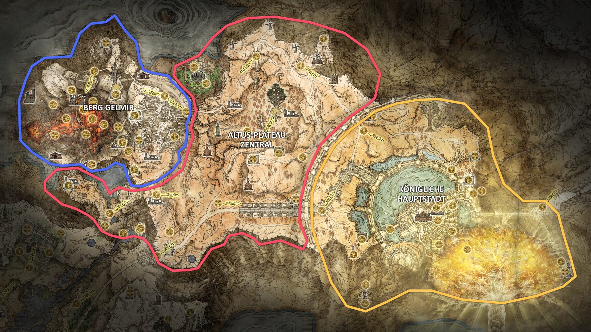 Elden Ring AltusPlateau erreichen, Karte, alle Orte, Dungeons, Bosse