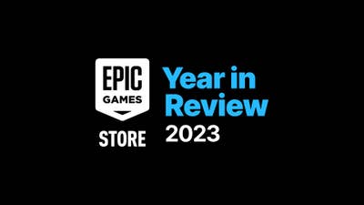 Epic Games Store logo next to "Year in Review 2023" text