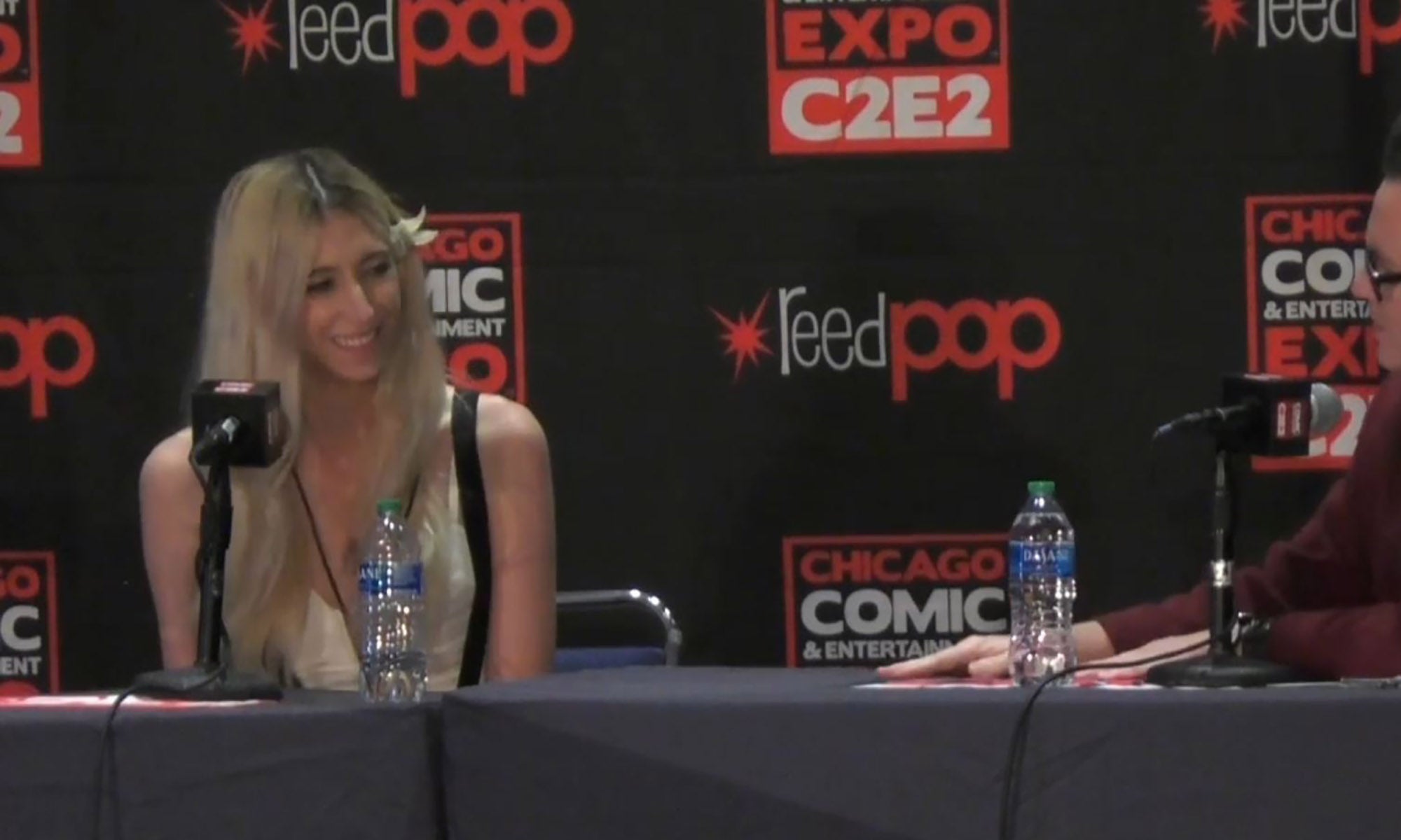 Watch voice actor Erika Harlacher's C2E2 2022 spotlight panel! Popverse