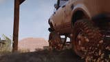 A truck churns through mud in Expeditions: A MudRunner Game.