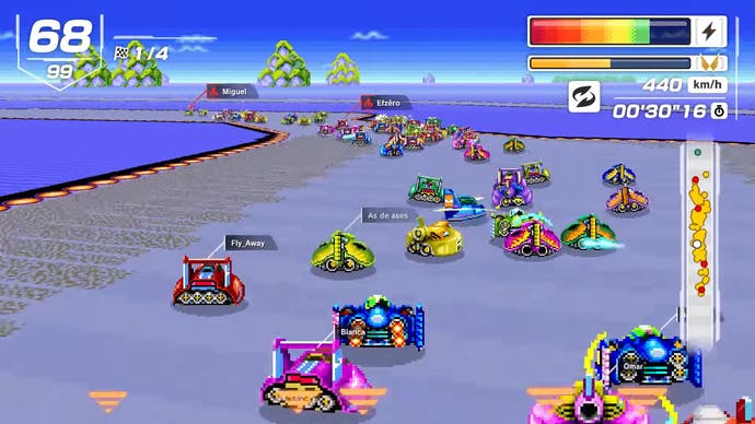 Screenshot of F-Zero 99