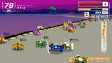 Mid race in F-Zero 99 crashing into others