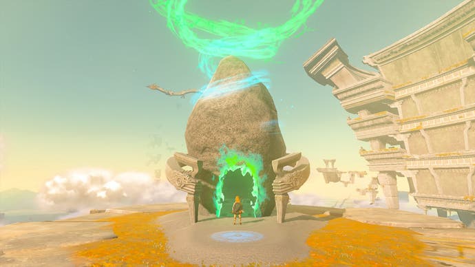 A shrine from Zelda: Tears of the Kingdom.
